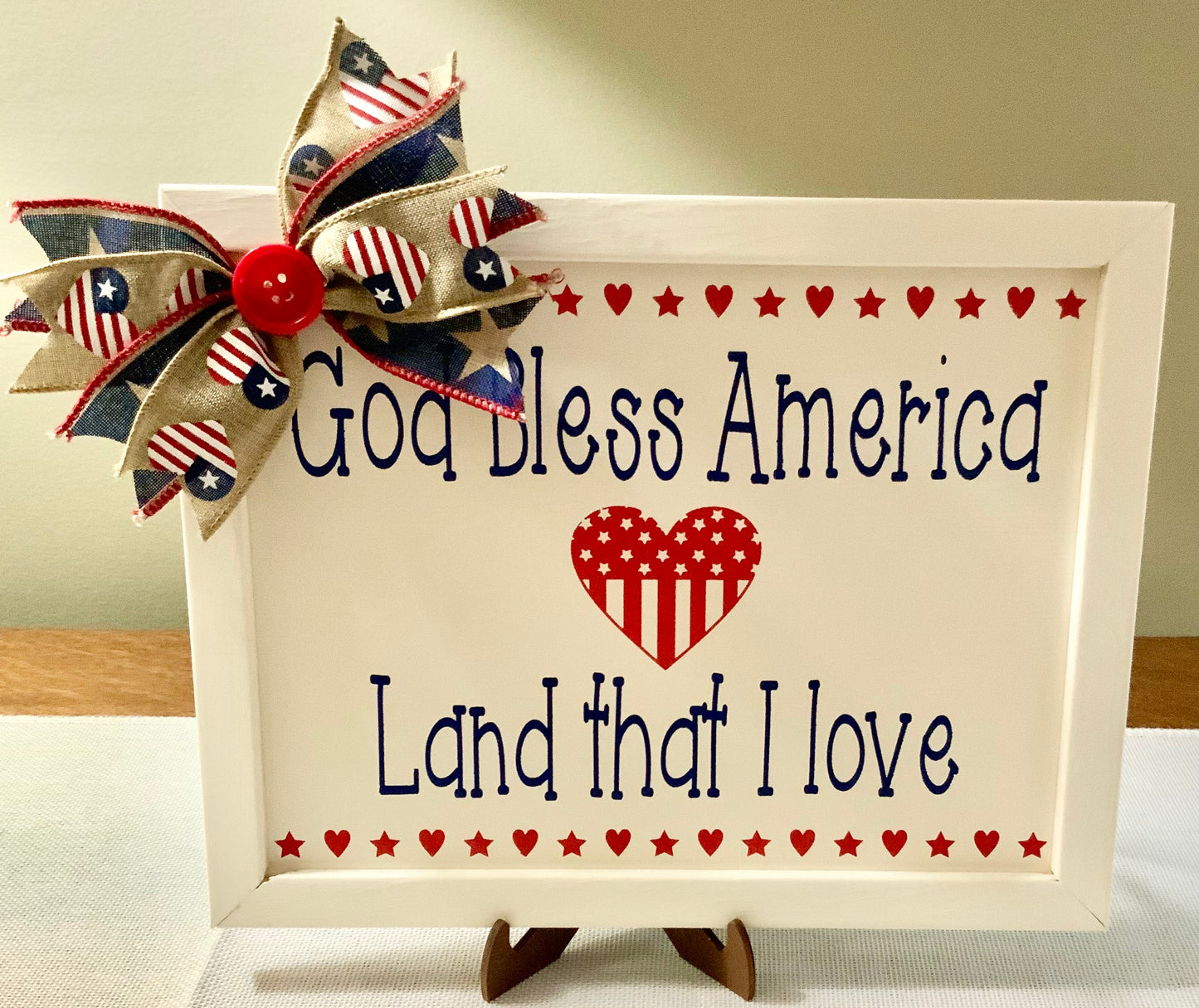 Patriotic Door Hanger or Shelf Leaner